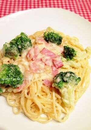 パスタでランチ☆卵なしレモンカルボナーラ-レシピのメイン写真