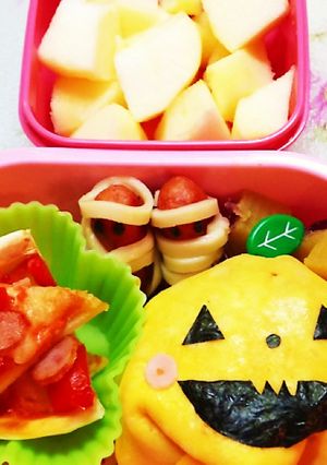 ハロウィンキャラ弁☆ジャックオランタン-レシピのメイン写真