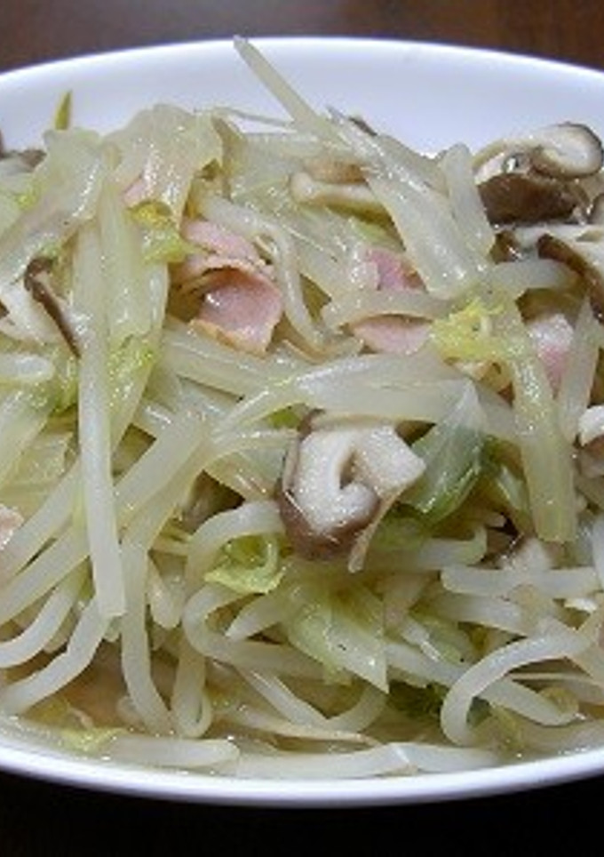 白菜ともやしのちゃちゃっと炒め？煮？-レシピのメイン写真