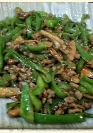 あら挽きの豚挽き肉とメンマの青椒肉絲-レシピのメイン写真