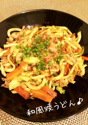 絶品!ごま油と生姜香る和風焼うどん♪-レシピのメイン写真