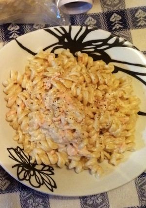 サーモンあらのクリームパスタ-レシピのメイン写真
