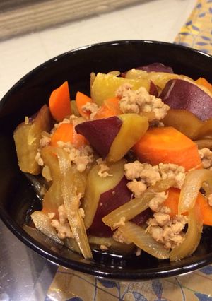 さつま芋とひき肉のホッコリ煮-レシピのメイン写真