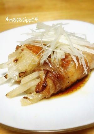 一番簡単☆細切り大根の豚バラ巻き-レシピのメイン写真