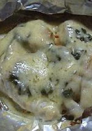 カジキでホイル焼き（バジル風味）-レシピのメイン写真
