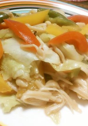 野菜と鶏ムネのマヨぽん炒め♡柚子胡椒風味-レシピのメイン写真