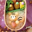 キャラ弁♡どんぐりを持ったりすくん♡