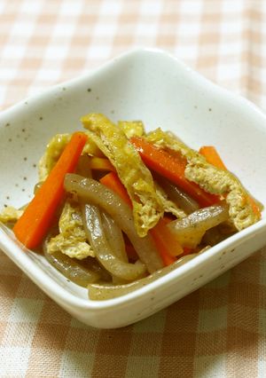 豚汁の材料でもう１品！わさび風味きんぴら-レシピのメイン写真