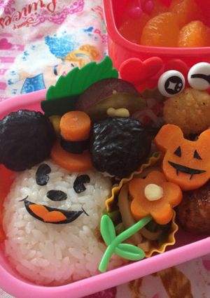 ハロウィンミッキー キャラ弁-レシピのメイン写真