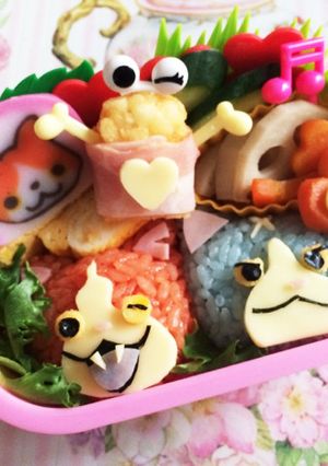 ジバニャン フユニャン キャラ弁♡-レシピのメイン写真