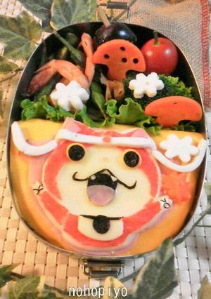 妖怪ウォッチ、ジバニャンお弁当-レシピのメイン写真