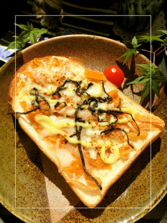 人参皮の胡麻塩昆布トースト-レシピのメイン写真