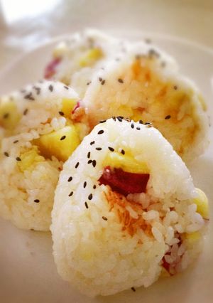 お芋のおこわ-レシピのメイン写真