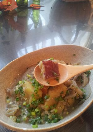 便秘撃退！根菜の味噌ミルク押し麦リゾット-レシピのメイン写真