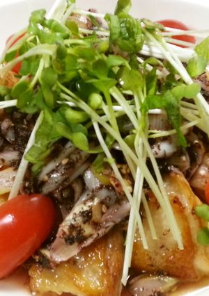 鶏もも肉のネギ紫蘇ソース-レシピのメイン写真