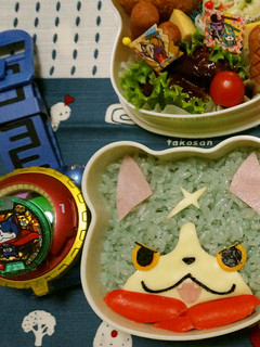 キャラ弁 簡単!時短!フユニャン弁当-レシピのメイン写真