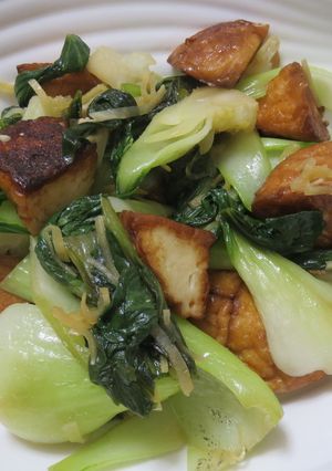 魚河岸あげ(紀文)と青梗菜の炒め物-レシピのメイン写真