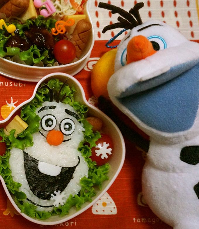 キャラ弁 アナ雪～ オラフ弁当 by sumomonga 【クックパッド