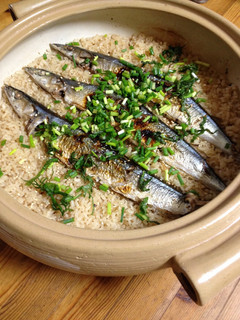 土鍋で炊く 秋刀魚ご飯-レシピのメイン写真
