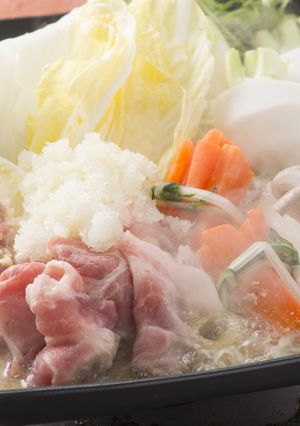ふく囲鍋レシピ「福井ポークのあったか鍋」-レシピのメイン写真