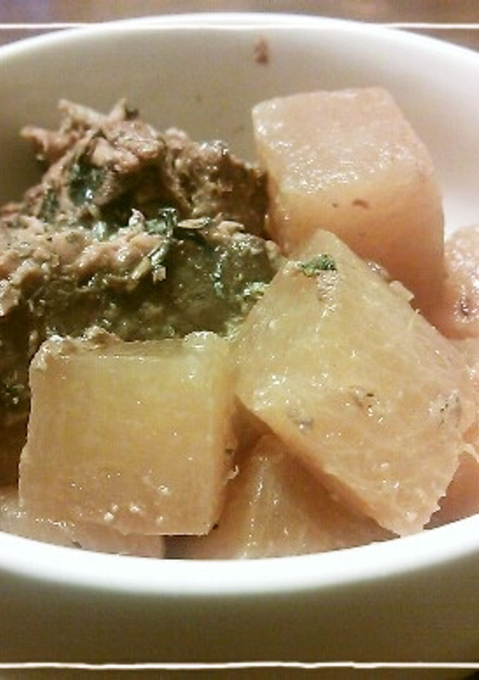 さんまの蒲焼缶詰で大根の煮物-レシピのメイン写真
