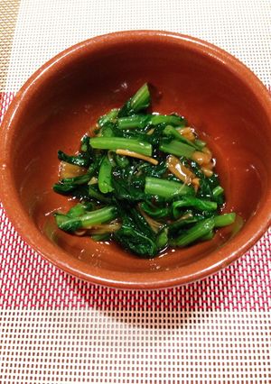 簡単過ぎ！大根菜のなめたけ和え-レシピのメイン写真