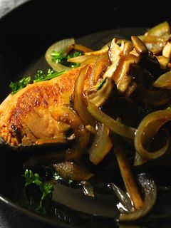 サーモンのムニエル 茸バルサミコソース-レシピのメイン写真