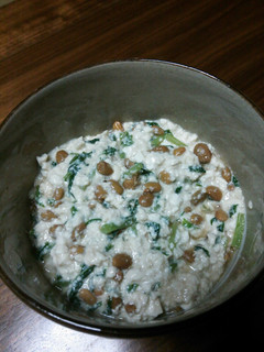 豆腐と納豆の青菜あえ-レシピのメイン写真