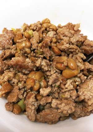 肉納豆-レシピのメイン写真