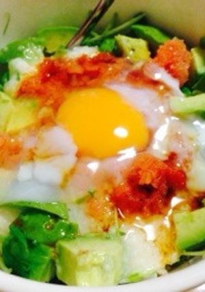 めんたい麦とろ丼-レシピのメイン写真