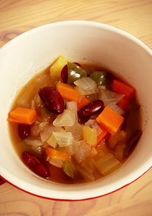 野菜たくさん♪豆と野菜のミネストローネ-レシピのメイン写真