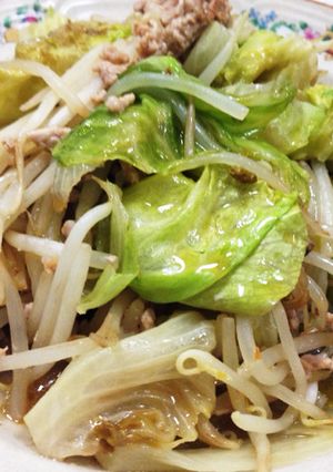 ☆レタスともやしの肉味噌炒め☆-レシピのメイン写真