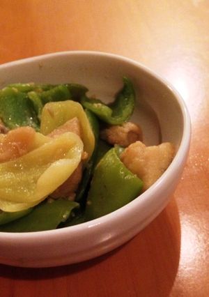 簡単ベジおかず☆ピーマンとお麩の醤油炒め-レシピのメイン写真