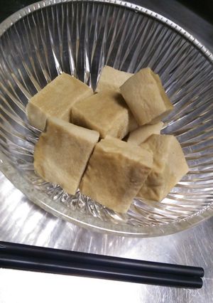 冷たい高野豆腐に酢を！美味☆簡単-レシピのメイン写真