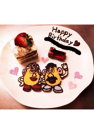 バースデープレート♡ 〜ポテトヘッド〜-レシピのメイン写真