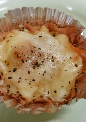 お弁当に♡ポテサラ・チーズのハムカップ焼-レシピのメイン写真