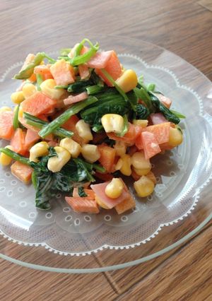 ＊ちょっぴり甘めな彩り野菜のサラダ＊-レシピのメイン写真