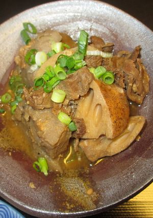 すじ肉、蒟蒻、大根、どて焼き　味噌仕立　-レシピのメイン写真