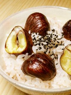 炊飯器で!赤ワイン栗渋皮煮入り栗おこわ-レシピのメイン写真
