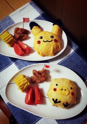 デコ☆キャラオムライス-レシピのメイン写真