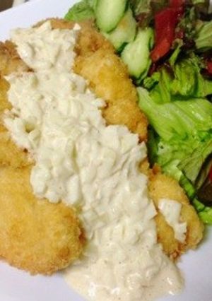 柔らかい鶏胸肉のカリッとフライ！旨ソース-レシピのメイン写真