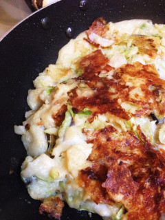 たこ焼きの粉でお好み焼き♪-レシピのメイン写真