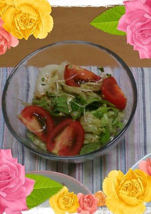 手作りドレッシングでサラダ-レシピのメイン写真