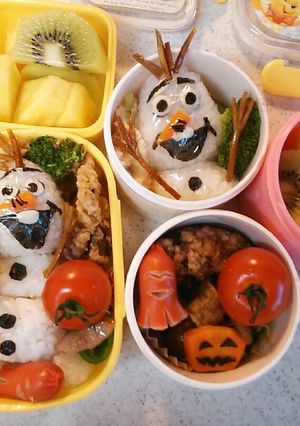 キャラ弁　ｵﾗﾌ弁当☆子供の遠足に☆-レシピのメイン写真
