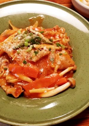 野菜たっぷり♪おこげのトマトあんかけ-レシピのメイン写真