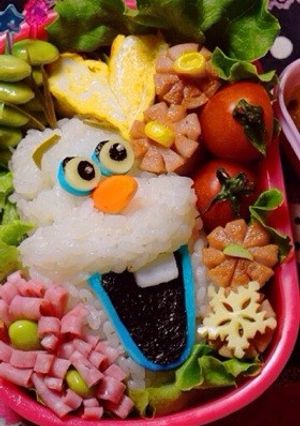 アナと雪の女王 オラフキャラ弁-レシピのメイン写真