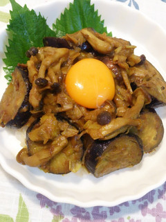 ♪秋茄子ドンブリ☆カレー風味♪-レシピのメイン写真