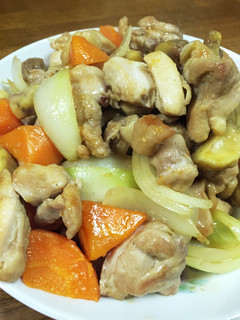 鶏肉と栗と野菜の中華風炒め-レシピのメイン写真