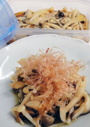 【超簡単】きのこの麺つゆあえ【作り置き】-レシピのメイン写真