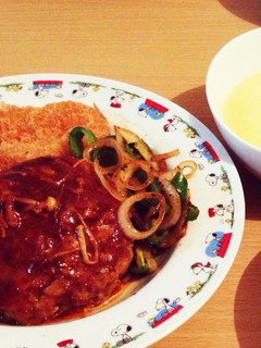 えのきのデミ煮込みハンバーグ-レシピのメイン写真